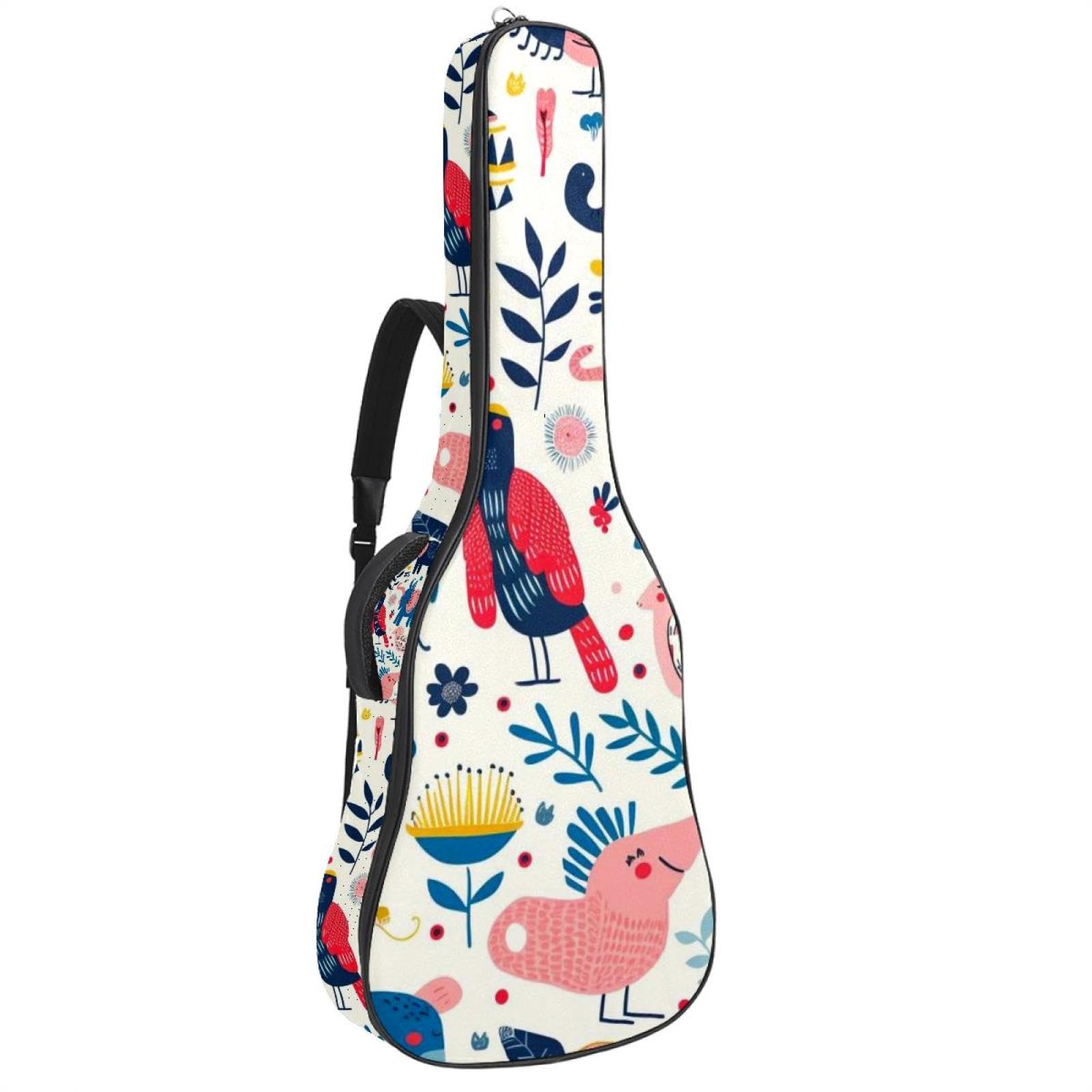 Sac guitare acoustique imperméable avec double poche et sangle dos - 8