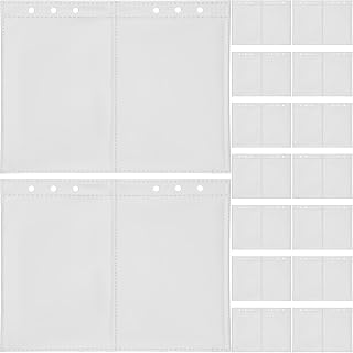 50pcs PVC Photo Sleeves 2 Pocket Replacement Pages for Albums