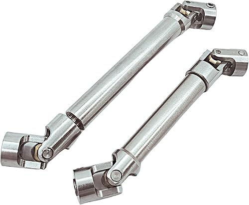 Eje de transmisión de acero inoxidable 4.409-6.496 in y 3.543-4.921 in para 110 RC Crawler Traxxas TRX4 TRX6 Axial SCX10 Wraith Capra D90 TF2 Redcat