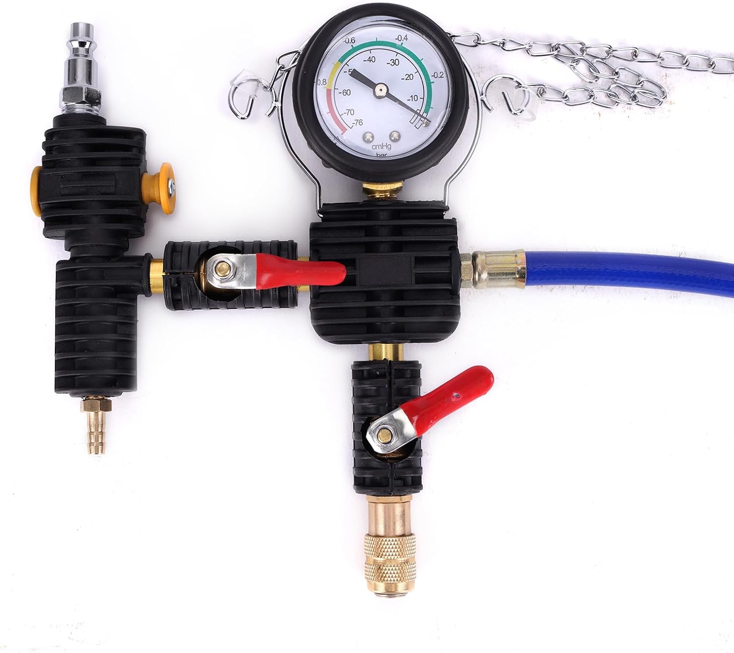 MOCA Professional Cooling System Vacuum Purge & Refill Tool Kit Universal Vacuum Antifreeze Change Filler Setwith Universal Adapters, Case and Hoses for Car, Van, SUV or Truck