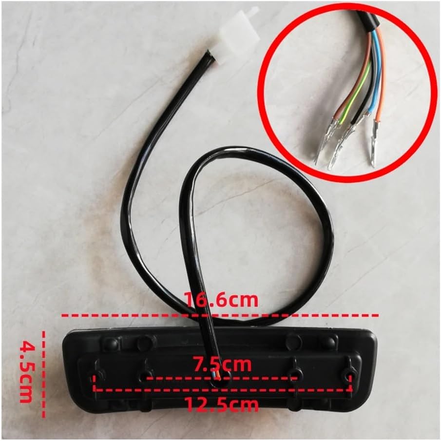 12V Tail Light for Electric Bicycle Rear LED Headlight Bike Stop Turn Signal E-Bike Tail Lamp Brake Light Brakes taillight