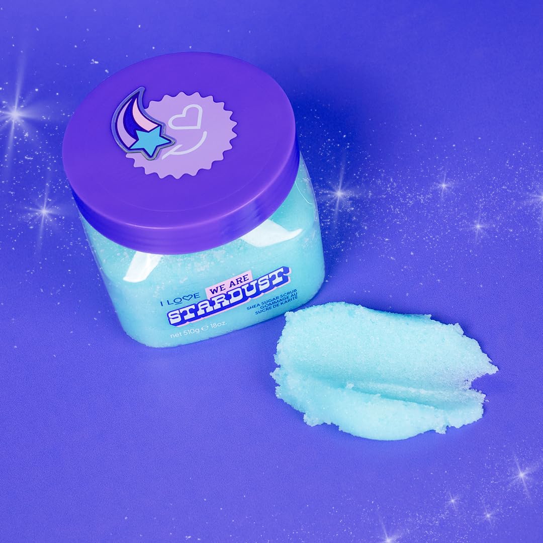I LOVE We Are Stardust Shea Sugar Scrub Exfoliating Moisturising Body Scrub with Shea Butter - Image 4
