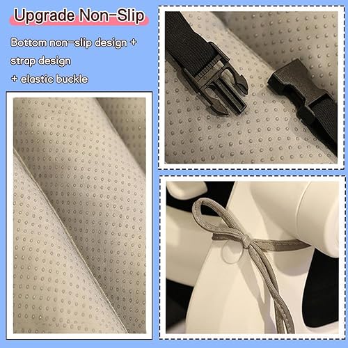 Miniatura 4 de Cojín para silla de oficina, cojín antideslizante para silla de oficina, para respaldo y trasero, cojín de felpa para silla de juegos, cojín de