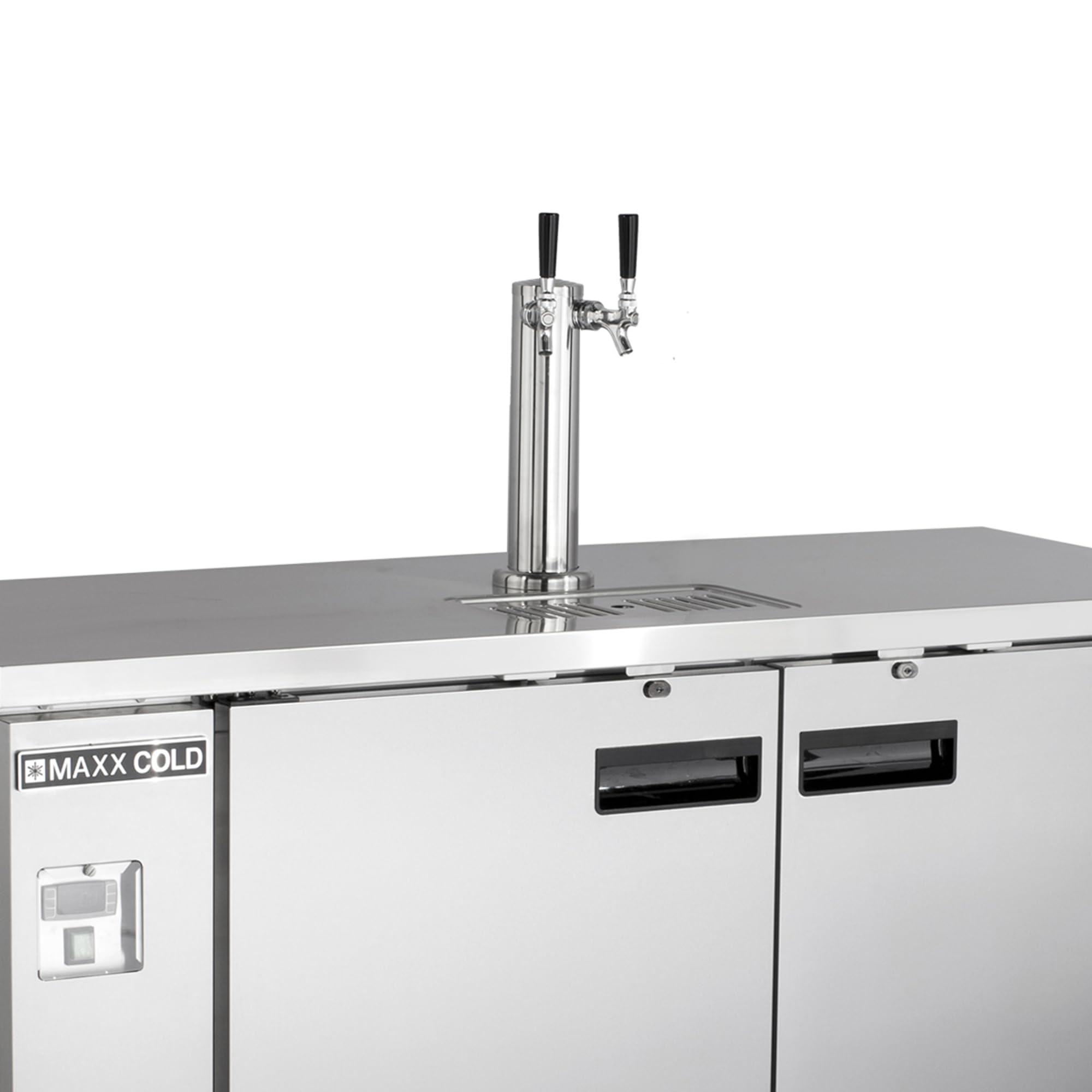Maxx-Cold MXBD48-1SHC 47.5-Inch-Wide Beer Single Tower / Dispenser in Stainless Steel with 10.5 cubic feet (297L) storage capacity