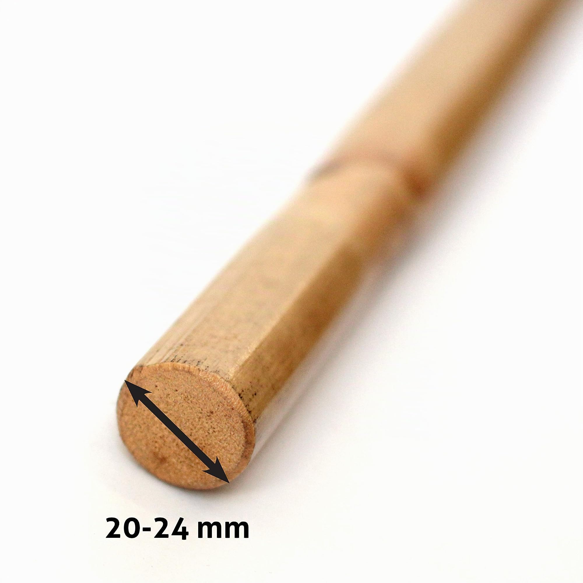 DEPICE Escrima Rattan extra schmal/extra leicht – 20-24 mm Durchmesser, 180 g, 68 cm lang