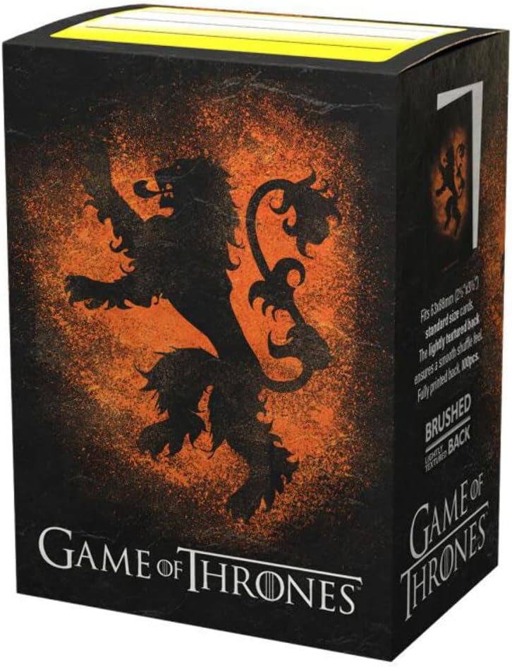 Dragon Shield Burshed Art Sleeves (100ct) - Game of Thrones: House Lannister
