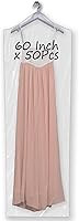 Vista 1 de Bolsa de limpieza en seco de 60 pulgadas – 50 bolsas de plástico transparente extra largas para vestidos, bolsas de ropa desechables para colgar ropa