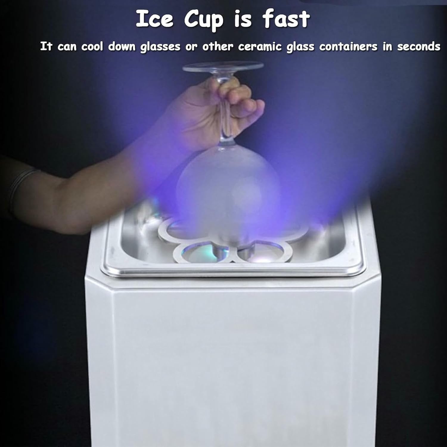 Glass Froster Chiller,Cooler Freezer,for Beer Wine Whiskey Cocktail Champagne Martini Vodka Rum Beverage Drink in Bars Nightclubs Pubs