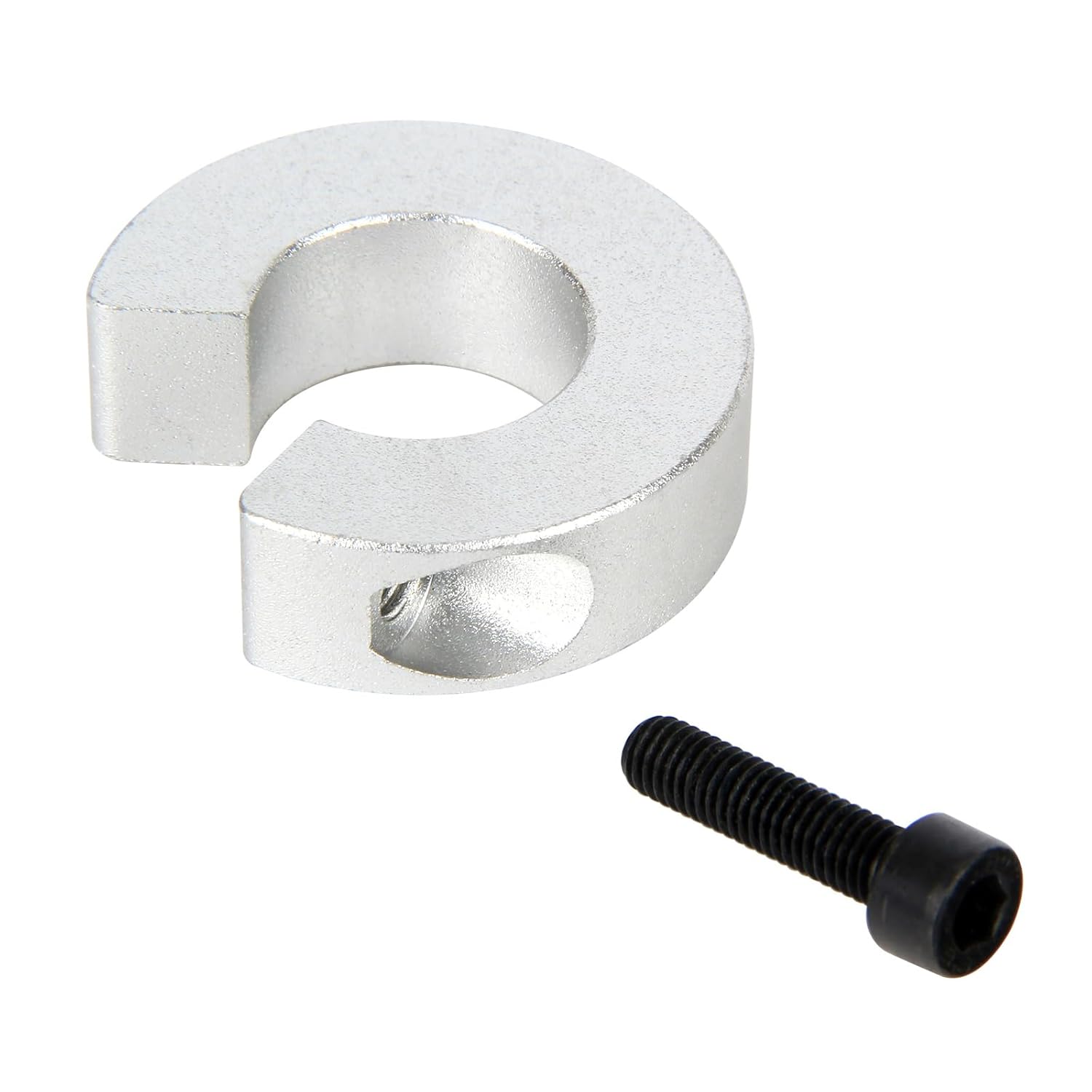 Shaft Collar for SBR20 Linear Rail Stop, 20mm Bore 40mm OD 12mm Thickness Aluminum Alloy Anodized Clamp-On with M5 Set Screw, Locking Collars for CNC and Linear Motion Systems
