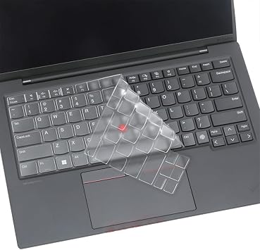 Keyboard Skin Compatible for 2025 2024 Lenovo ThinkPad X1 Carbon Gen 13/Gen 12 14" & ThinkPad X1 2-in-1 Gen 9/Gen 10 14" Not for X1 Carbon Gen 14/11/10/9 or ThinkPad X1 2-in-1 Gen 11 Aura Clear