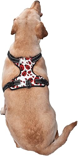 Miniatura 2 de Red Ladybug - Arnés reflectante para perro, sin tirones, chaleco suave para perros pequeños, medianos y grandes, tamaño pequeño