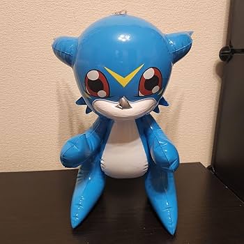 希少】デジモンアドベンチャー 「アグモン」 空気入ビニール人形