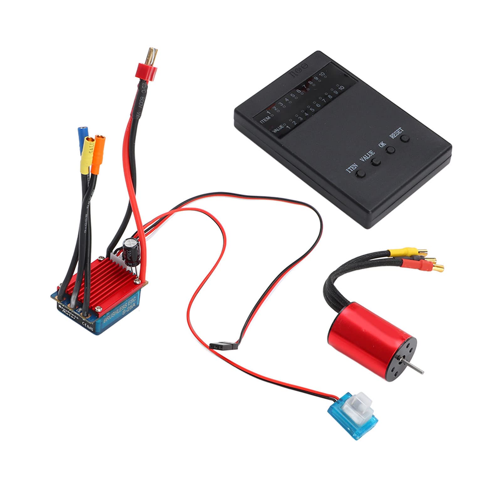 ESC Servo Combo Motor, RC Brushless Motor Kit Kupferspule für 1/18 RC Car