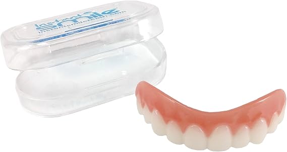 Instant Smile Flex 2pk - Bright White Shade - One Size Fits Most. Fix Your Smile At Home in Minutes! Comfortable Upper Cosmetic Veneer for A Perfect Smile!
