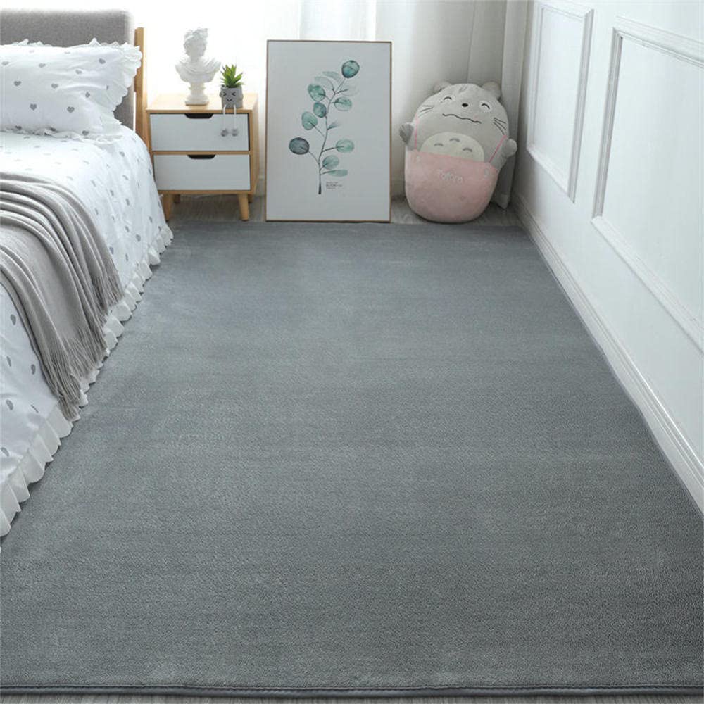 Tapis salon moderne pour chambre enfant et bébé grand modèle gris LUNEZY