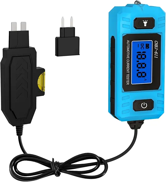Ansbell Car Circuit Tester Fuse Tester Automotive Current Tester Blade Fuse Max 48V, Circuit Measure Amp Fuse Buddy, Automotive Blade Checker Fuse Box Test for Fuse Current