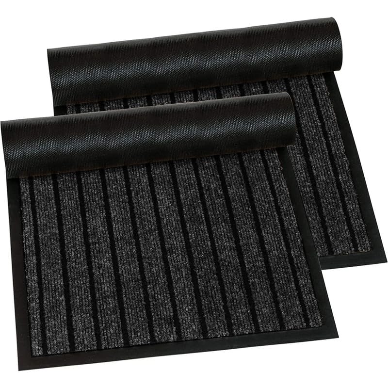 Cozy Haven Rubber Doormat โ Outdoor & Indoor Heavy Duty Washable Non-Slip Doormat for Kitchen Garden, Inside & Outside Floor Mats, Waterproof and Dirt Trapper Entrance Doormats (50x90 cm, Black 2) โ image 1