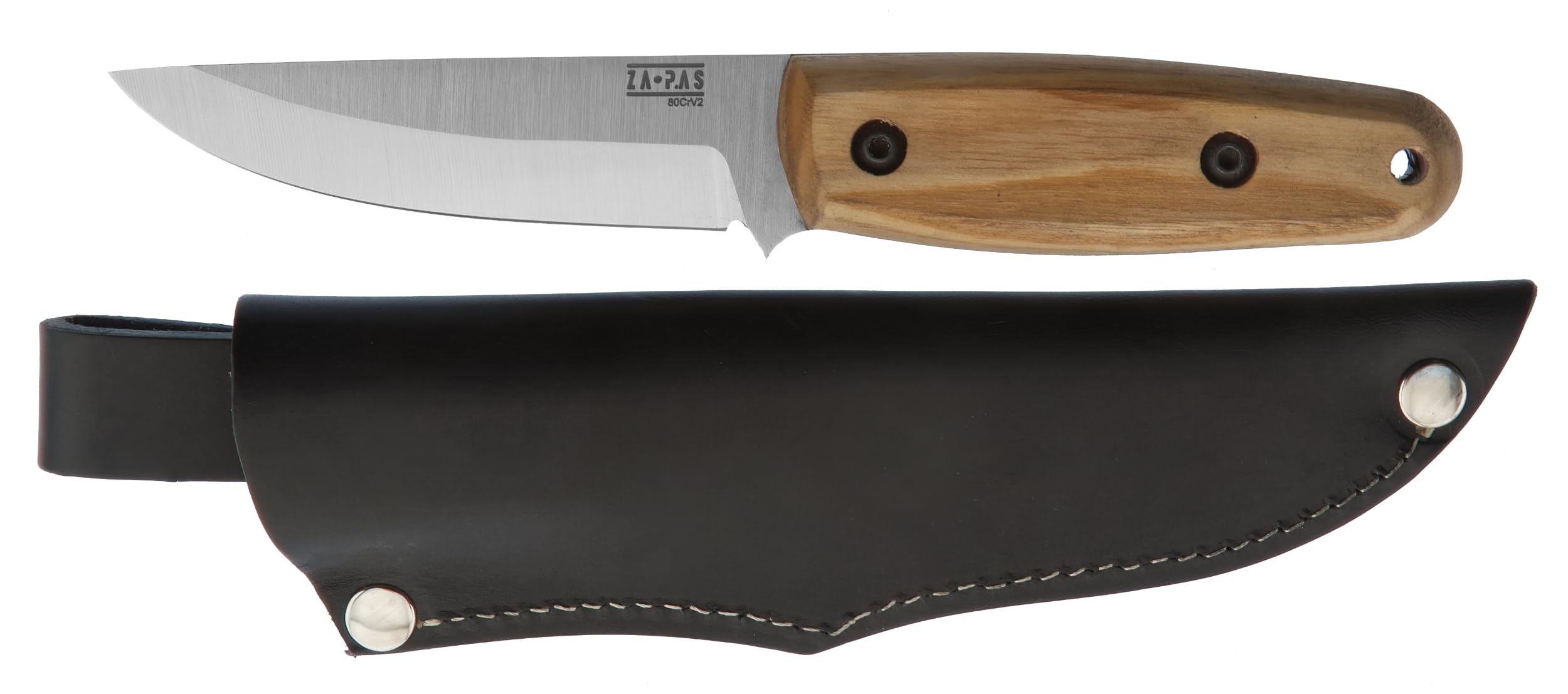 Amazon.com : ZA-PAS Fixed Knife Modern Pukko XS 80CrV2 Ash Wood