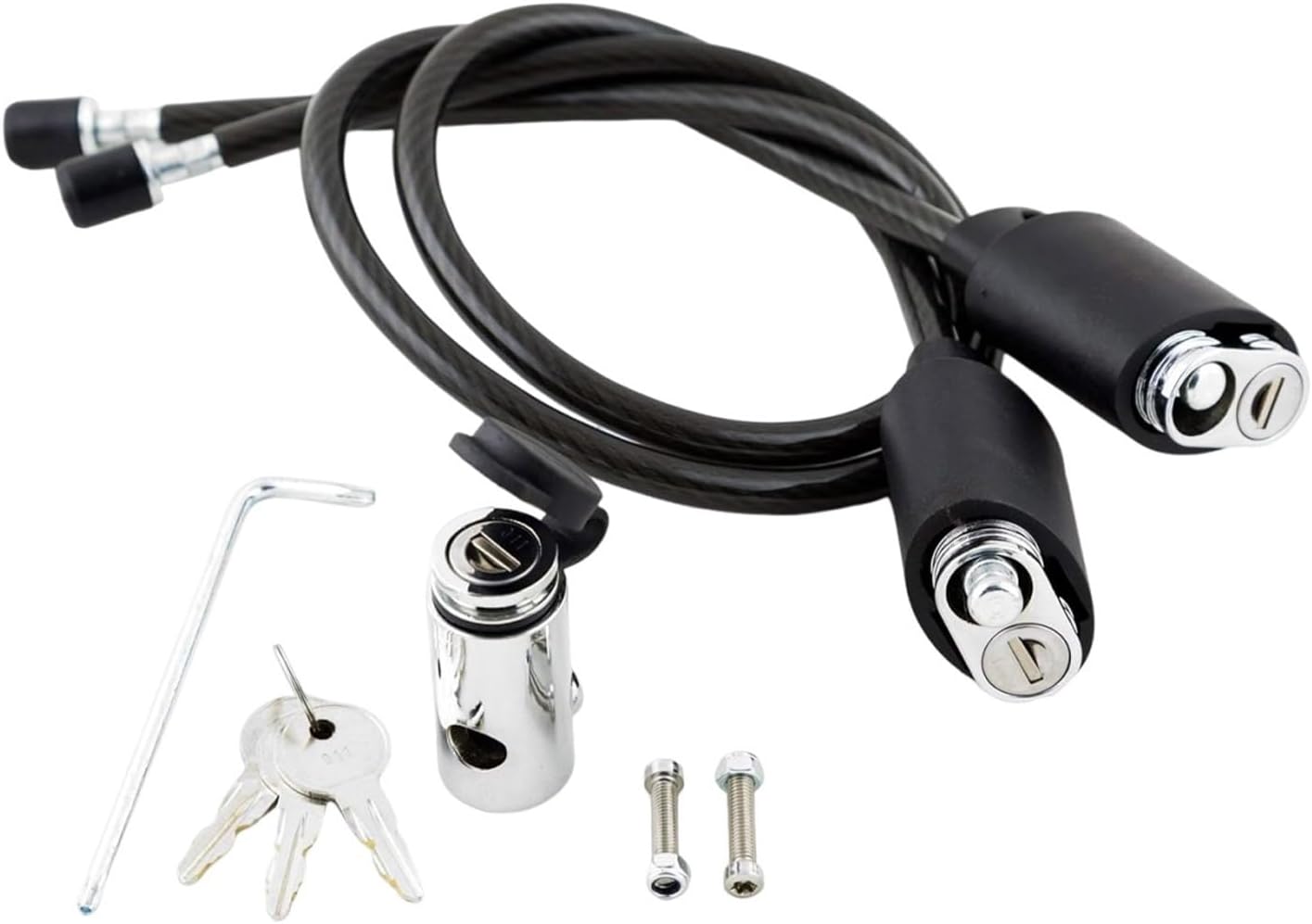 KUAT Transfer Double Cable Lock Kit with Locking Hitch Pin | Durable Reliable...