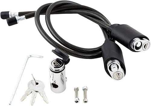 KUAT Kit de bloqueo de cable doble de transferencia con pasador de enganche de bloqueo Candado de bicicleta antirrobo de acero duradero y confiable