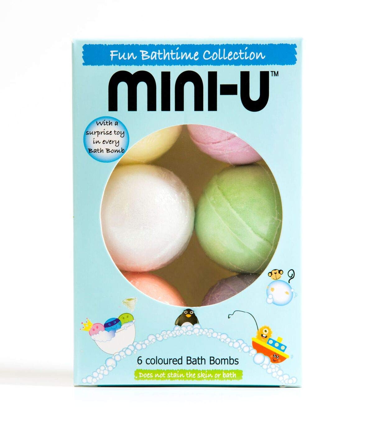 Mini-U Bang Fizzy Whizz POW WOW Bath Bombs Six Pack