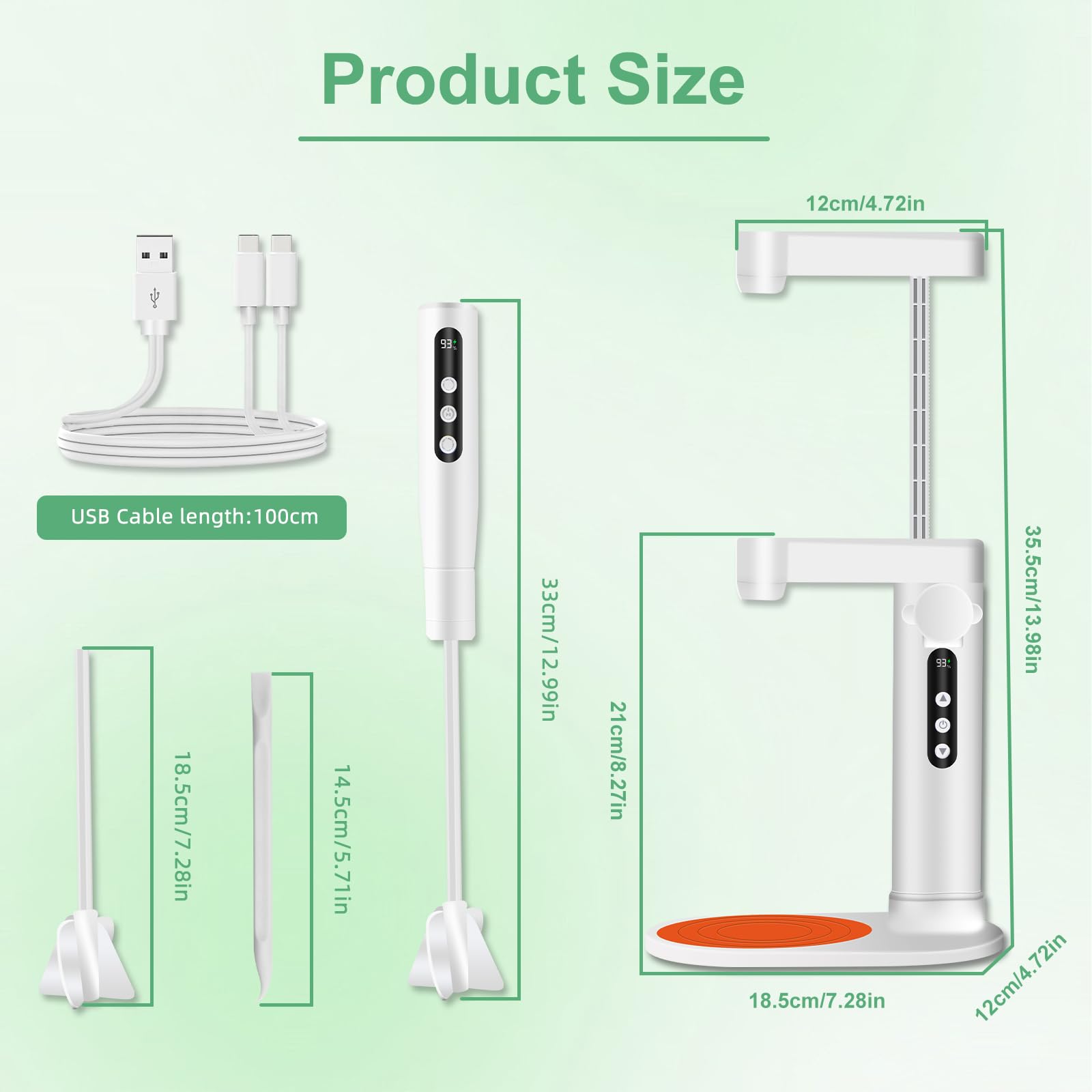 Miscelatore per Resina Epossidica Elettrico con Supporto Regolabile,Uso Senza Mani,5 velocità,Display LED,Anti Bolle,Include 2 Pale,per Resina UV,Fai da Te e Creazione Gioielli