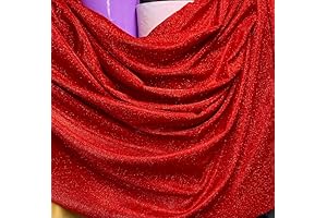 Dazzlingly Shimmering Lurex Fabric: Red Unleashes Fiery Sparkle