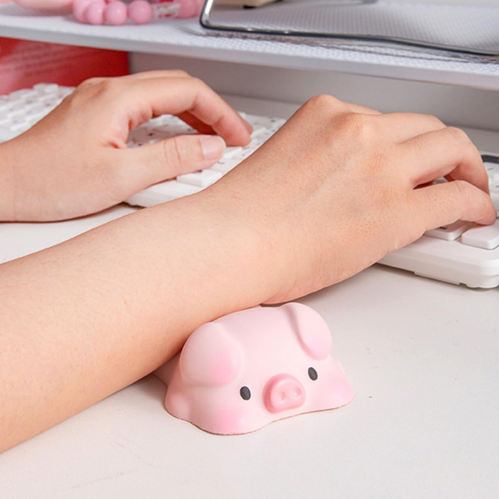 NUOBESTY 4pezzi Mouse Poggiapolsi Per e Rilassante Design Per e Casa La Fatica Del Utilizzo Del Computer