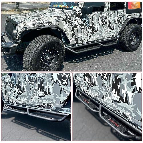 Image of OEDRO Drop-Down Running Boards Fit for 2007-2018 Jeep Wrangler JK 4 Door