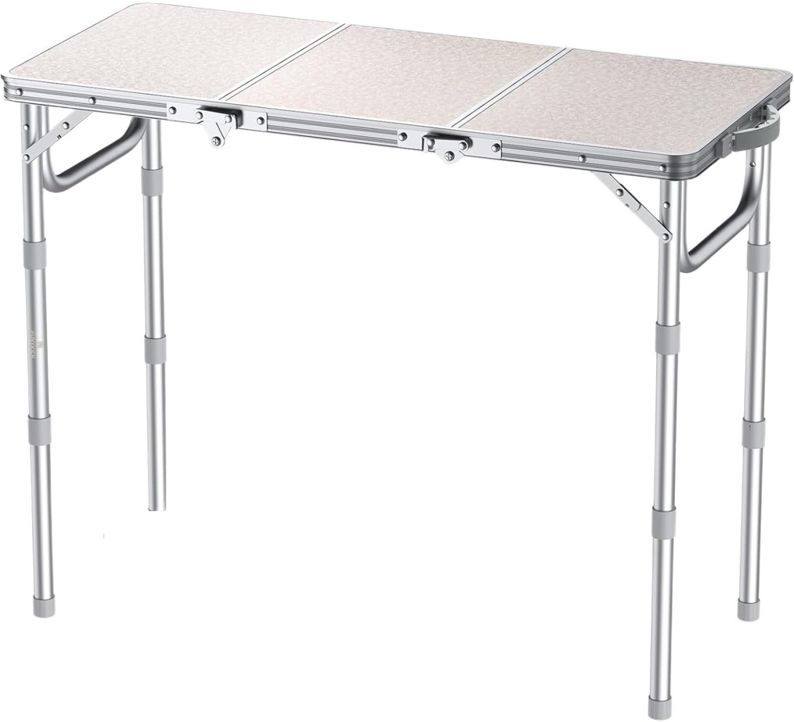 Table pliante de camping aluminium reglable 3 hauteurs pique nique