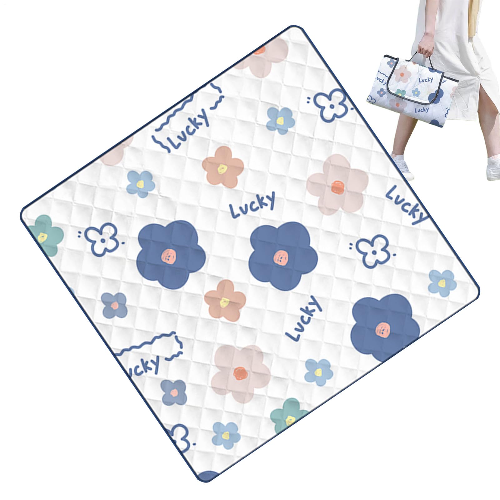 Tapis de plage pliable et imperméable pour vos après-midi farniente et camping