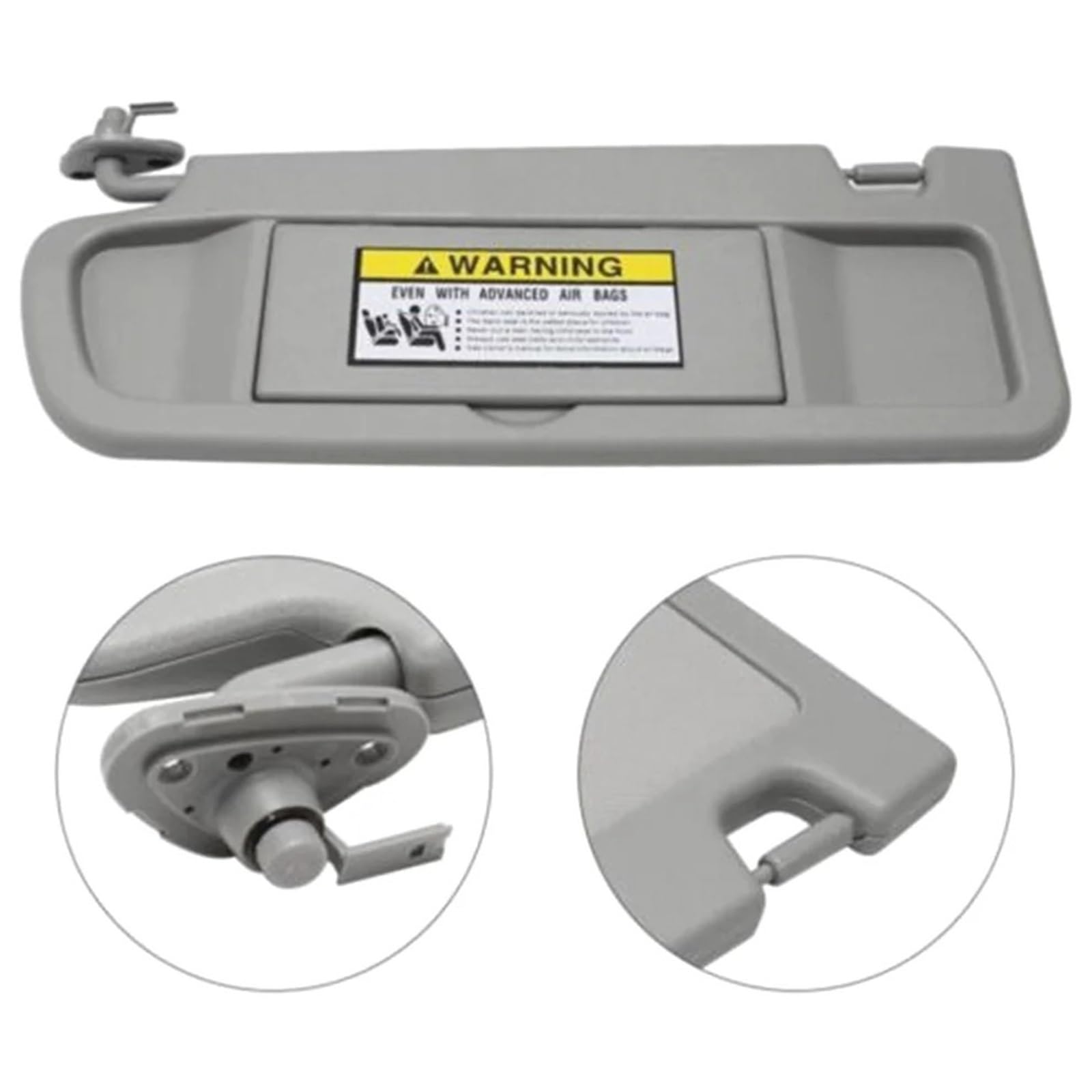 Aletta Parasole Side Per Civic 2006 2007 2008 Lato Sinistro Nessuna Luce Parasole Scudo Parasole Blocco Ombra Grigio 83280-SNA-01ZC Auto Visiera Parasole