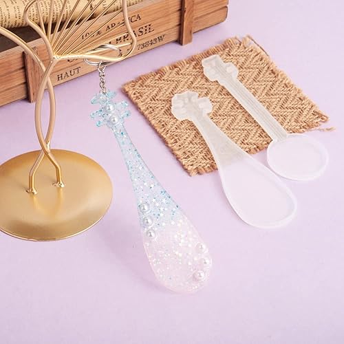 Vista 17 de Cheriswelry 6 moldes de silicona para mujeres embarazadas, moldes de resina con forma de corazón de 2.756-3.150 in para bricolaje, colgante