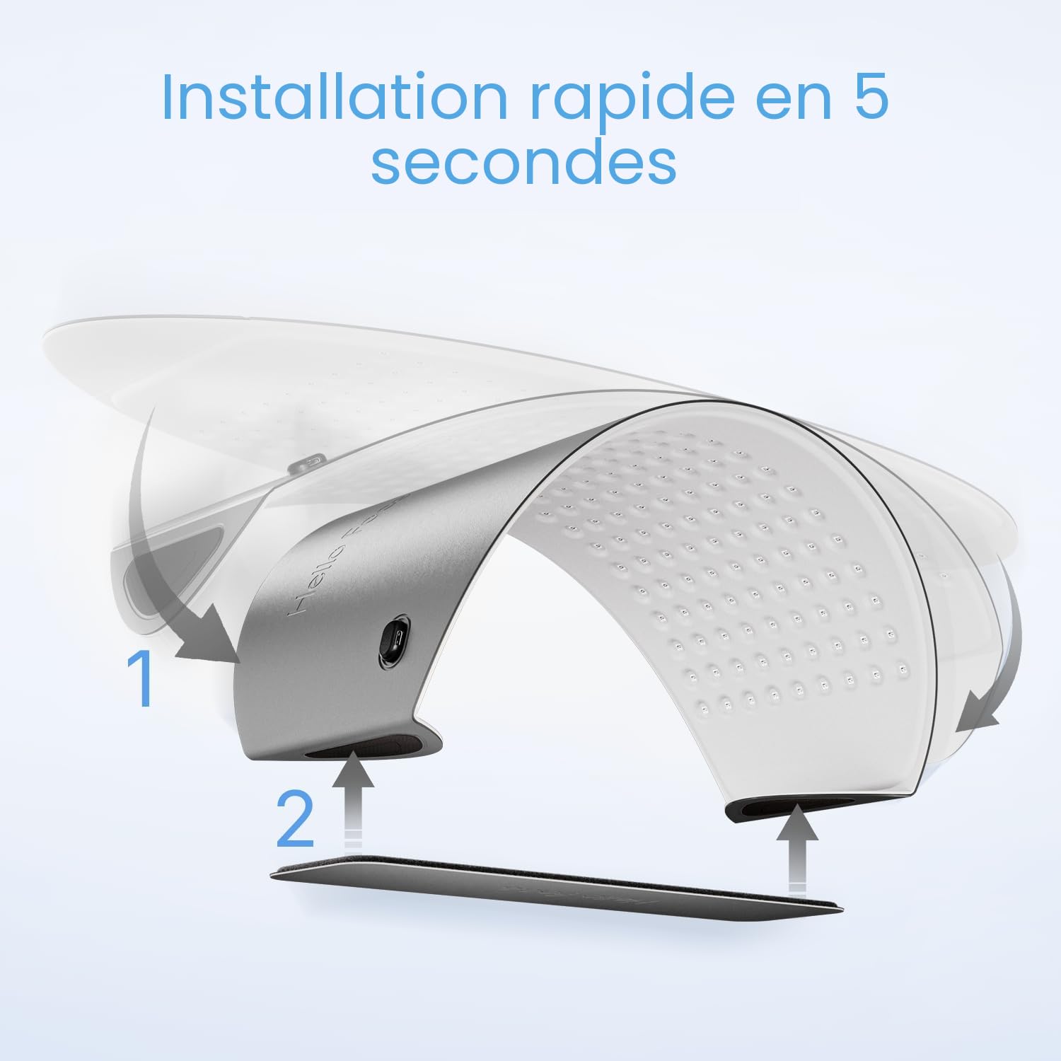 Thérapie par Lumière Rouge pour le Visage, Approuvée par la FDA, Masque LED à 4 Modes, Lumières Bleue, Rouge et Infrarouge, Appareil PDT Photonique pour Soins Visage et Corps