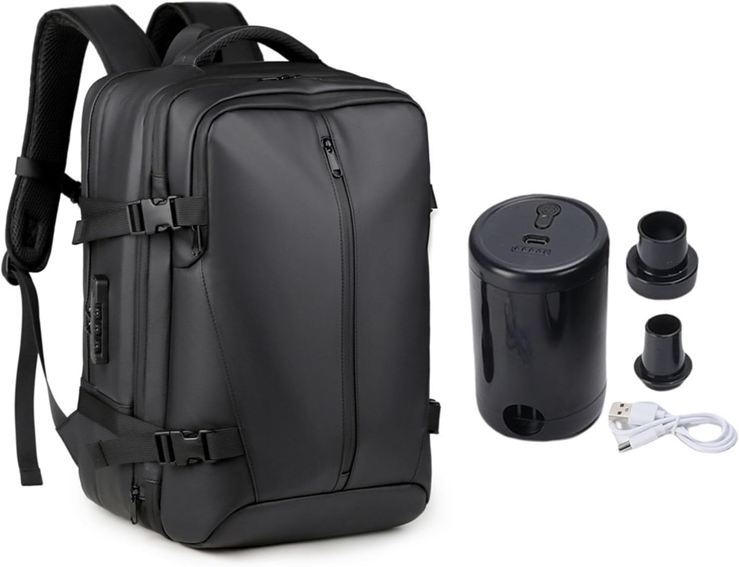 Acouto Sac à Dos à Vide, Extension de Grande capacité à Sec Humide, Voyages D’affaires de Compression, avec Verrouillage combiné, pour un Voyage à l’université