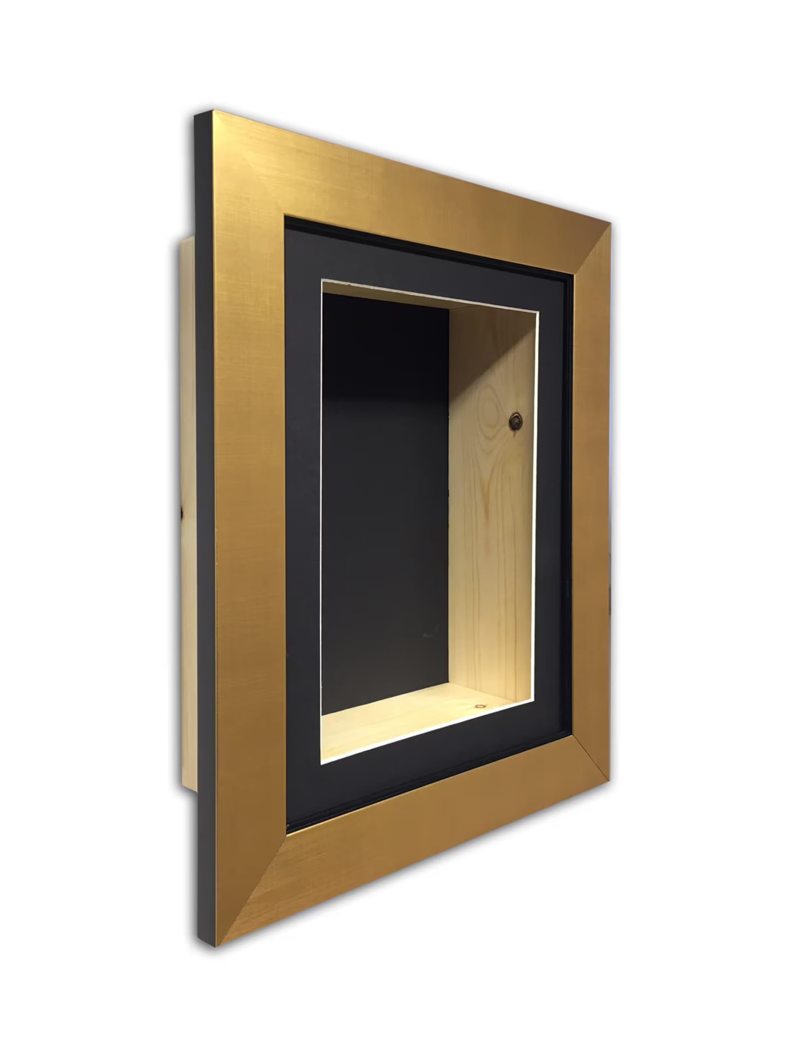 Box Picture Frame - 3 Inch Deep Shadow Box Display | 3D Memorabilia & Keepsake Case | Black Mount