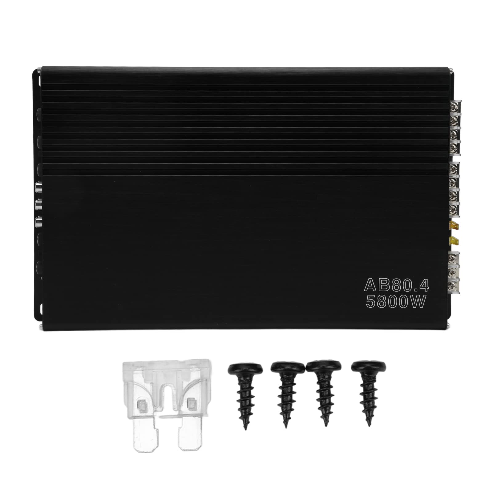 aqxreight Amplificatore Audio per Auto 5800 W 12 V in Metallo Resistente Alle Intemperie Universale per Lettore Multimediale Il di Altoparlanti Ha una Nuova Finitura Nota Che Fornisce un