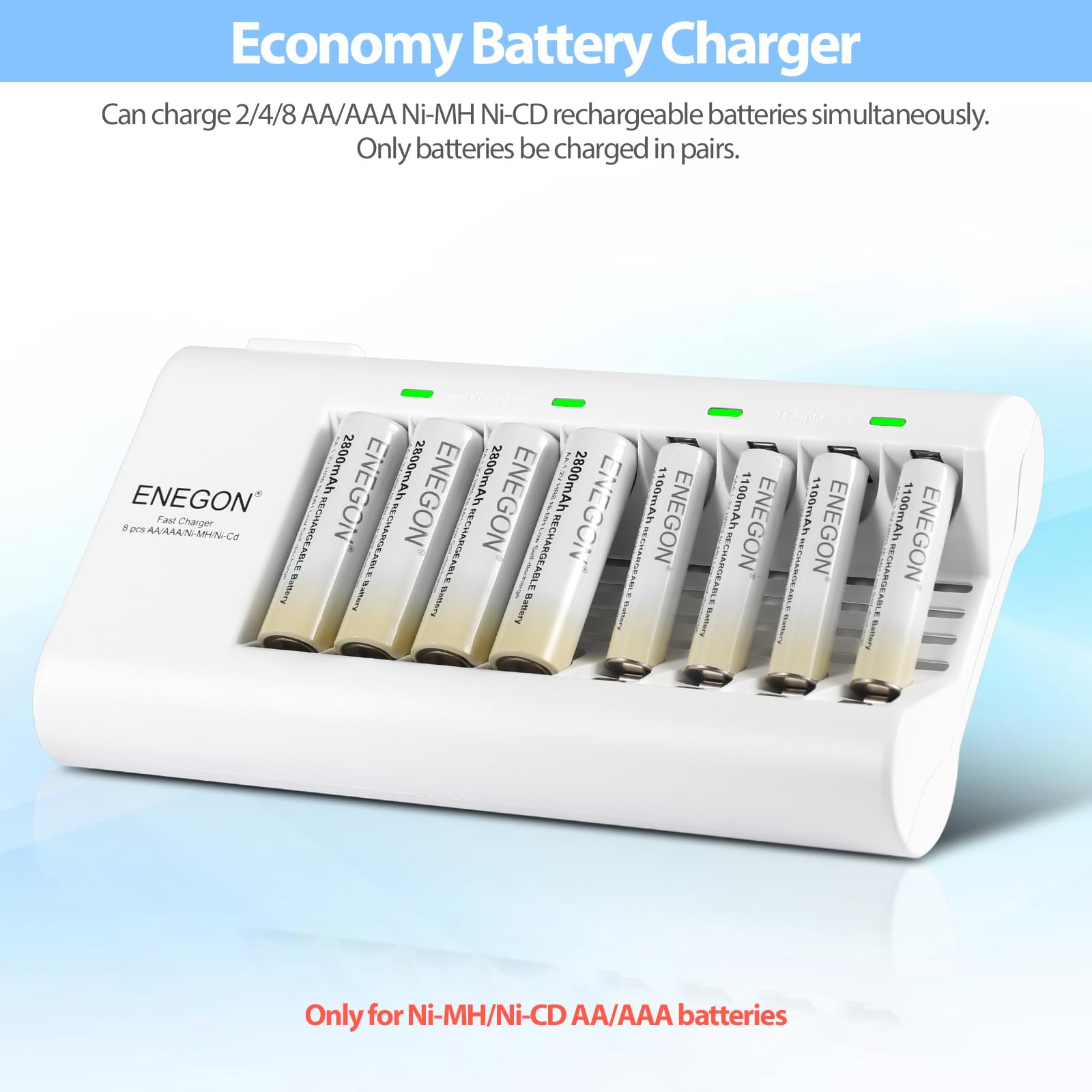 Batteria Ricaricabile Ni-MH AAA - 1.2 V DC - 950 MAh - Pre-caricato - Foto 10