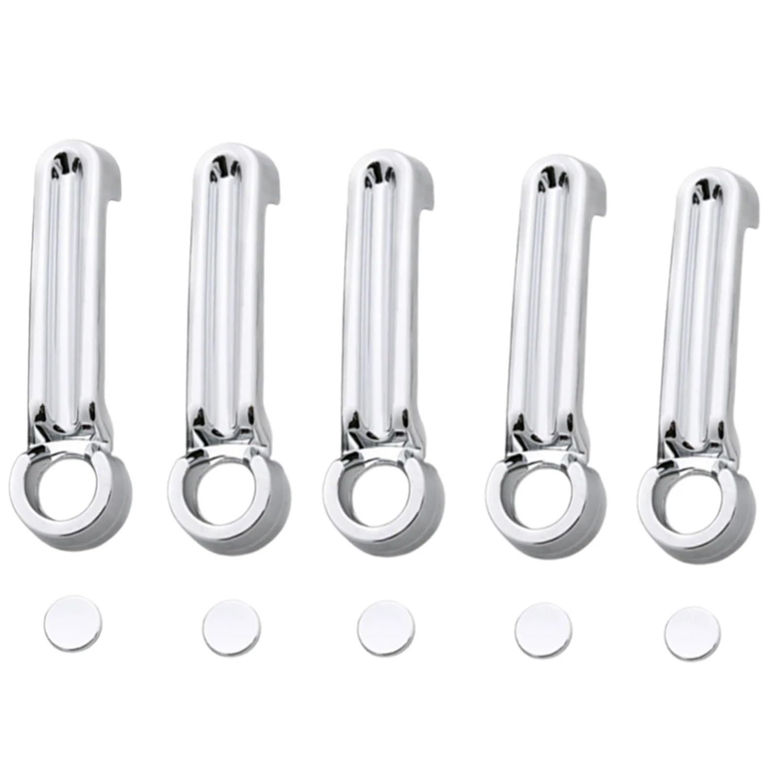 Kedfbts Chrome Car Outer Handle Compatible With Dodge For Nitro 2007 2008 2009 2010 2011 4Pcs Car Outside Exterior Door Handles Covers(Chrome)