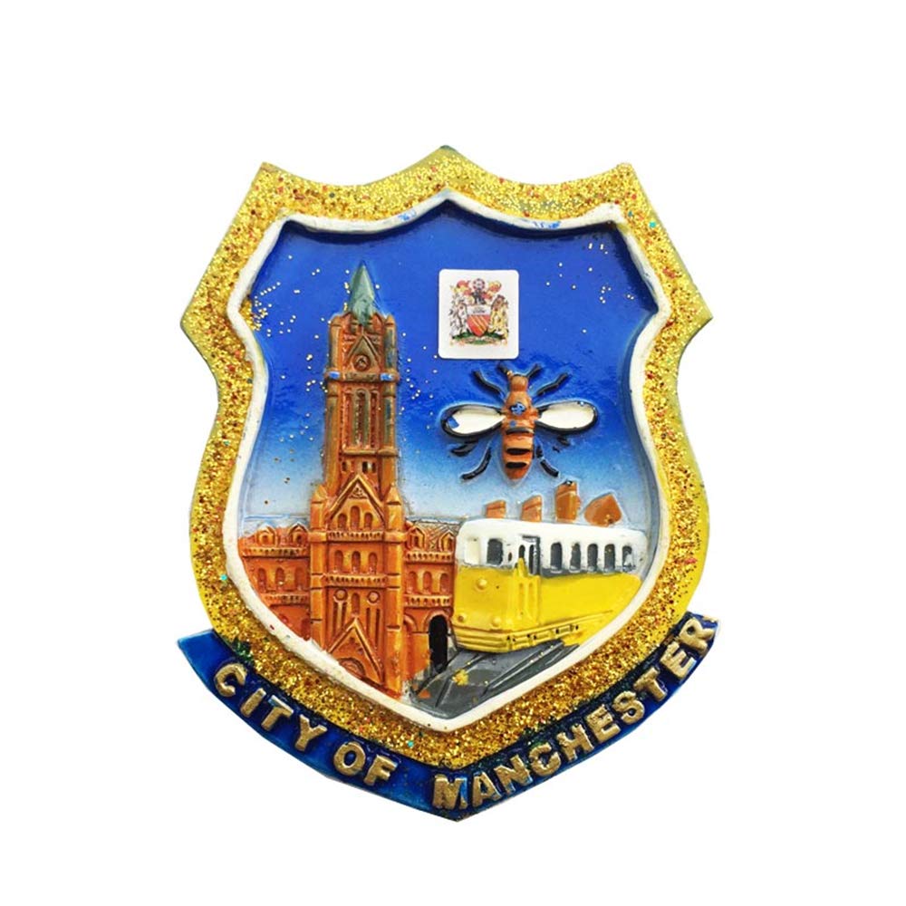 MUYU Magnet 3D Manchester England UK Fridge Travel Souvenir Gift Home Kitchen Refrigerator Decoration ic Sticker Craft Collection