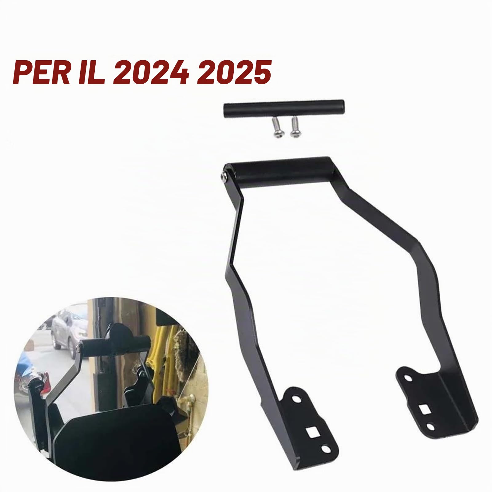 Supporto Navigatore Per BMW Per F800 GS Per F700GS Per F800GS 2008-2017 Staffa Navigazione GPS Regolabile Telefono Cellulare Supporto Telefono Cellulare Staffa Navigazione GPS (Color : -03-USB chargi