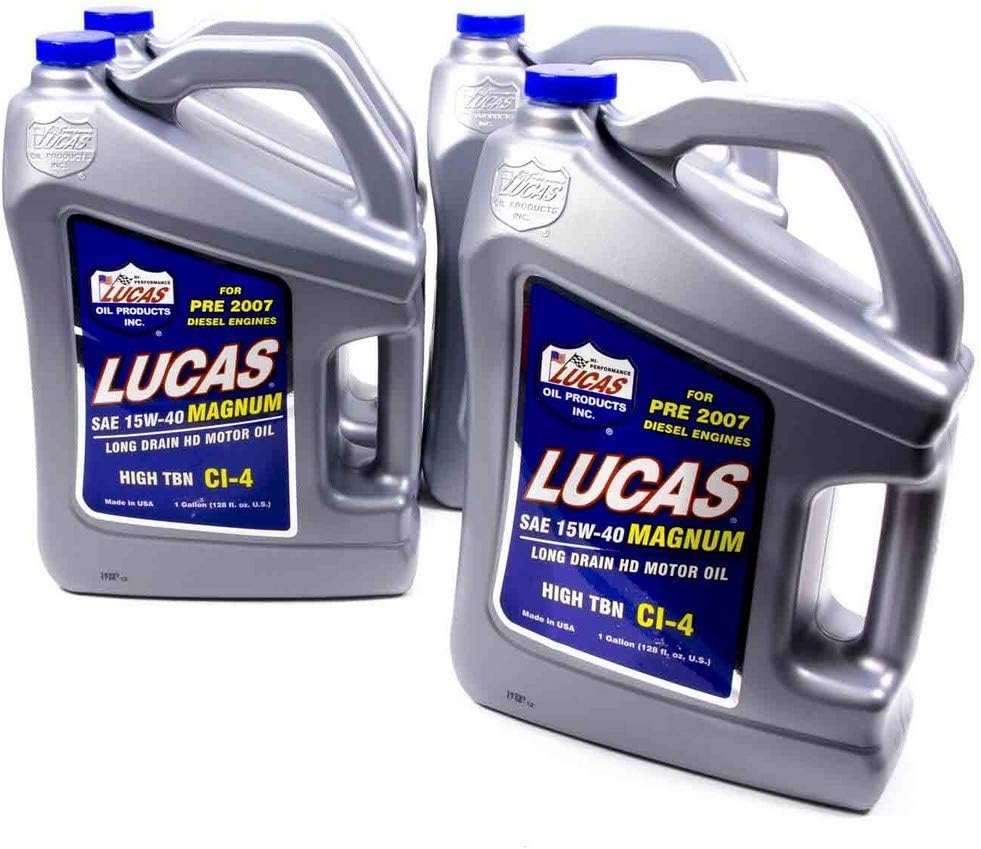 10076 SAE 15W-40 API CI-4 Magnum Heavy Duty Motor Oil - 1 Gallon (Pack of 4)