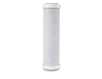 RRPURE Activated Carbon Block Filter Cartridge 10 Micron 10 Inch (White)