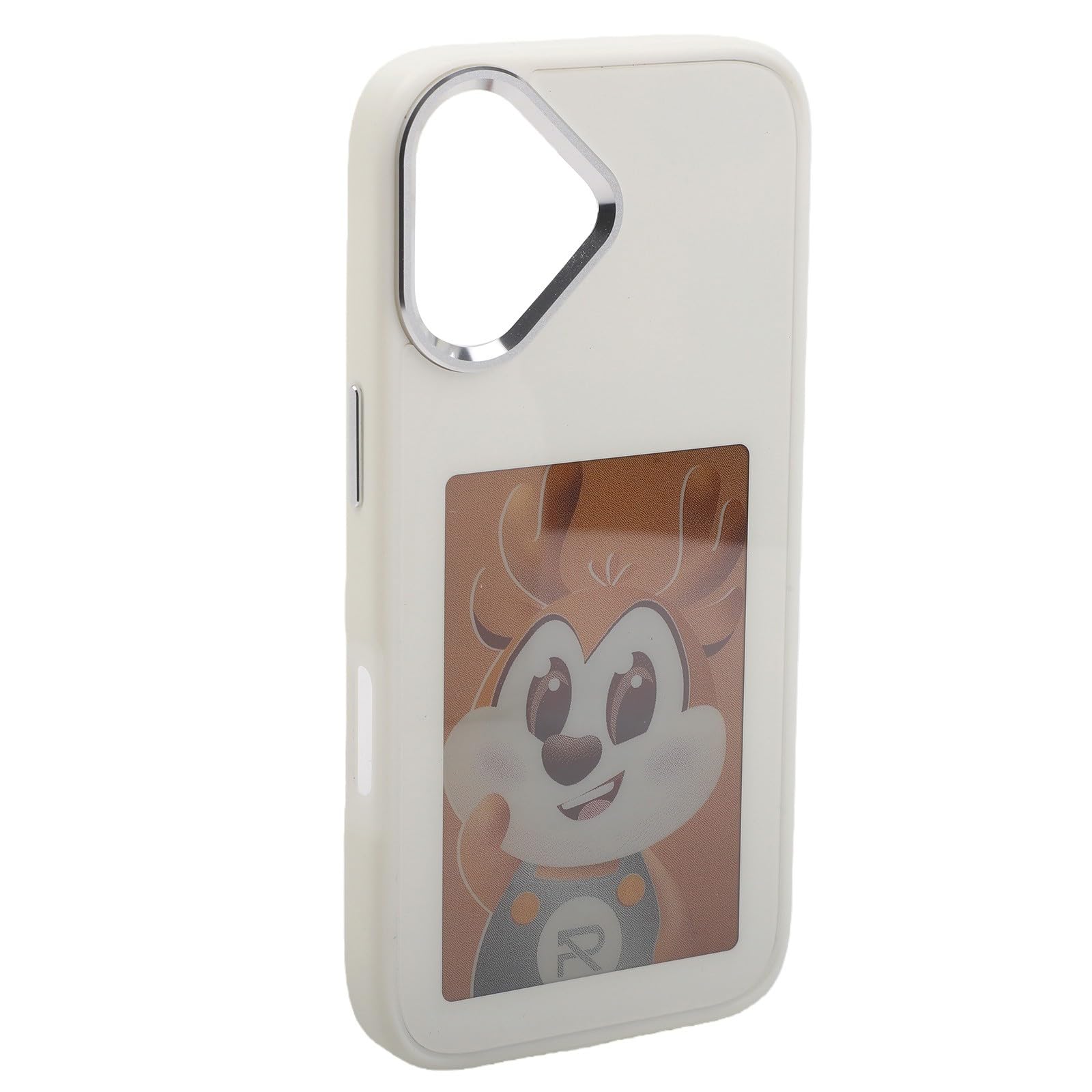 FUBESK Custodia per display wireless per iPhone 17 Pro Max con tecnologia | Guscio fotografico personalizzato fai da te, copertura in vetro TPU ibrido sottile, bianco