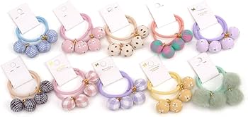 Amazon.co.jp: BIANHUAN ヘアゴム キッズ 子供 ボンボン 20点セット