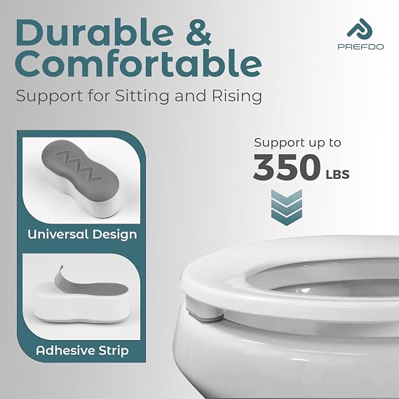 Bidet Toilet Seat Bumpers, Prefdo 4 PCS Strong Adhesive Toilet Seat Attachment Pads, Universal Seat Bumper for Bidet Fitting