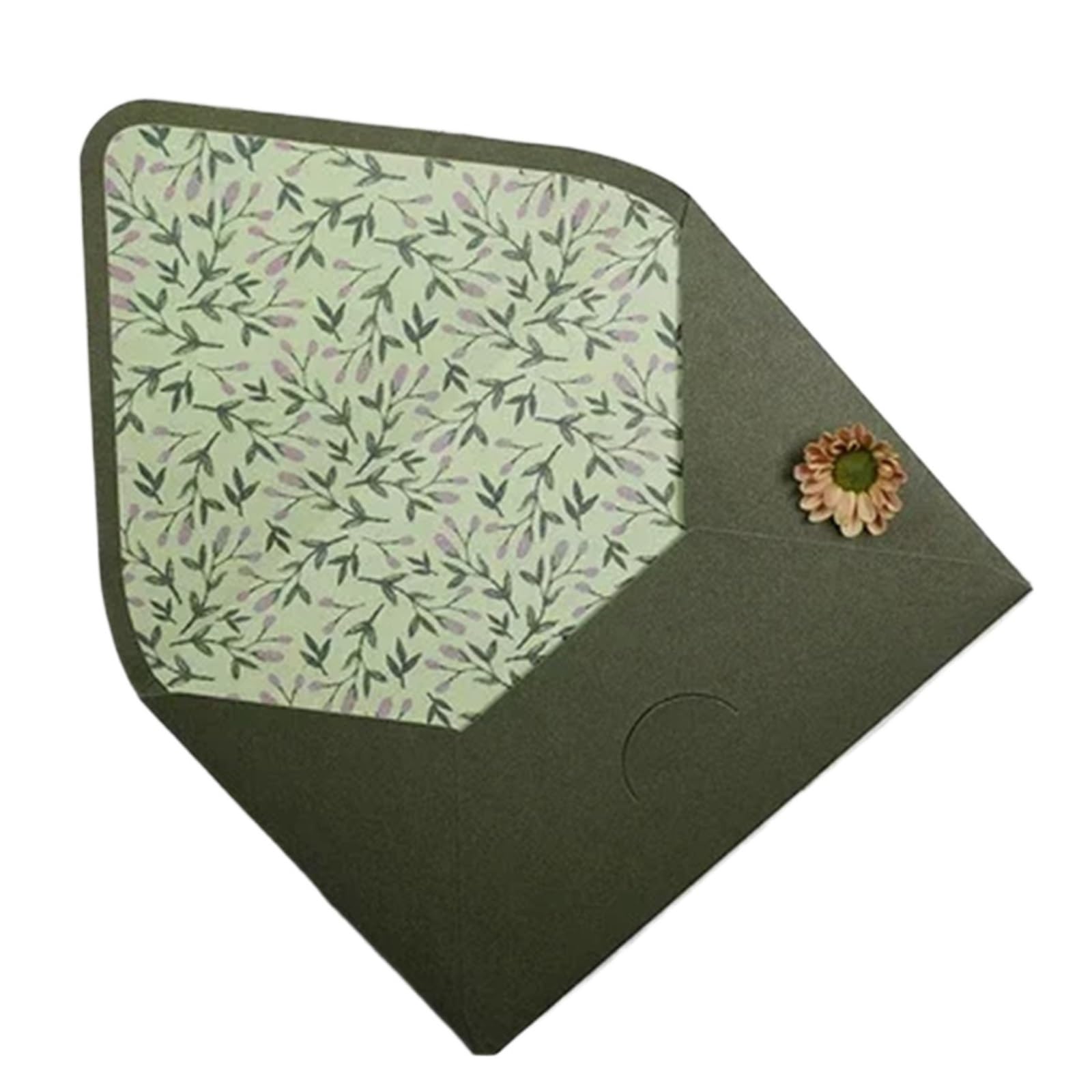 Zaproszenia ślubne, Wedding Invitation Envelopes Avocado Green 160x113.0 mm Pack Of 10 Pcs(Style1)