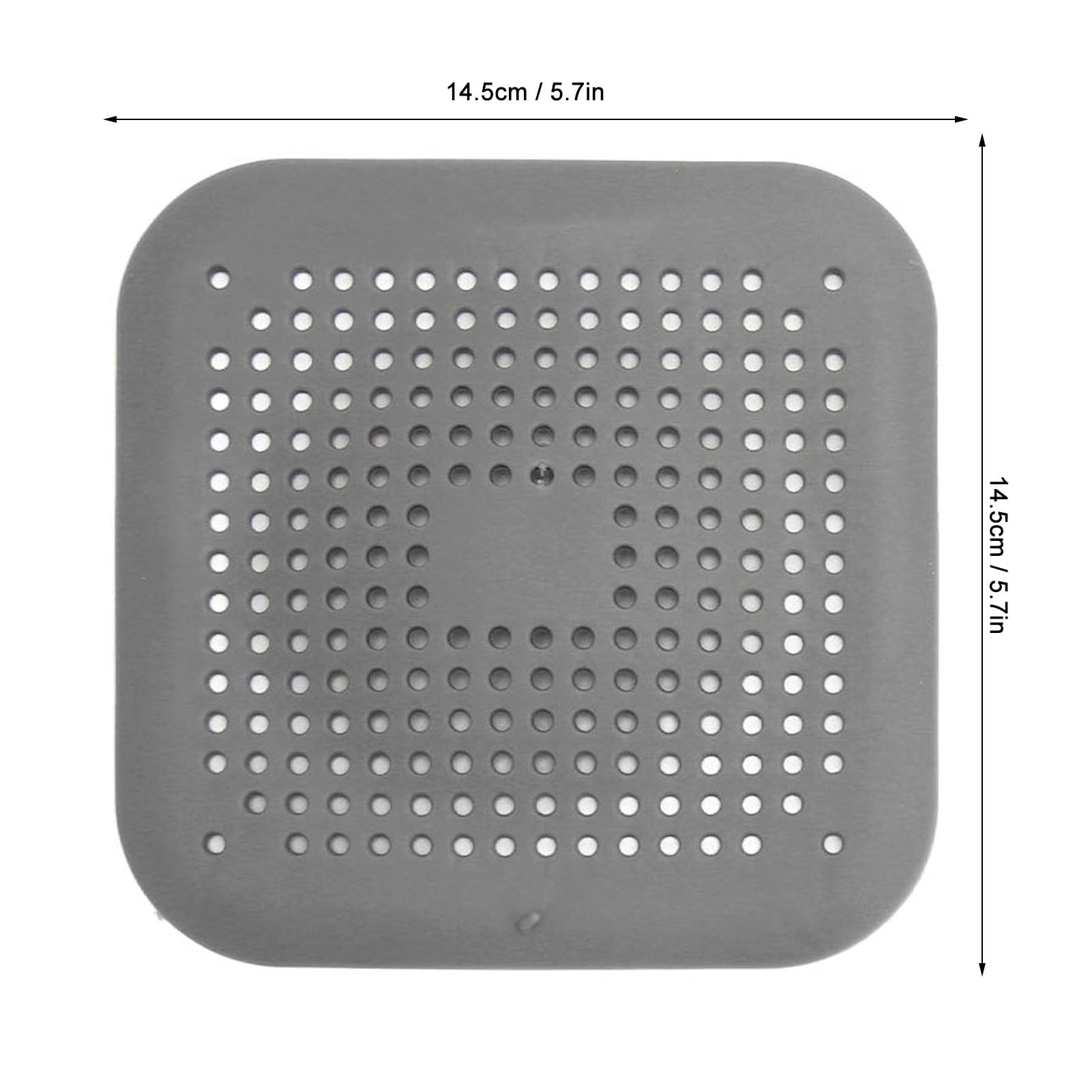 Flat Silicone Sink Strainer, 4 Sets Prevents Clogging Bathroom Sink Drain Strainer Flexible Shower Drain Cover with Suction Cups for Kitchen Bathroom