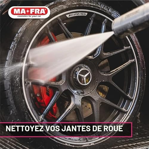 Ma-fra, Maniac Car Detailing Line, Nettoyant pour Jantes et Pneus, Détergent 2en1 pour le Nettoyage des Jantes et des Pneus de Voiture, Élimine la Poussière de Frein et la Saleté des Jantes en Alliage – vue 7