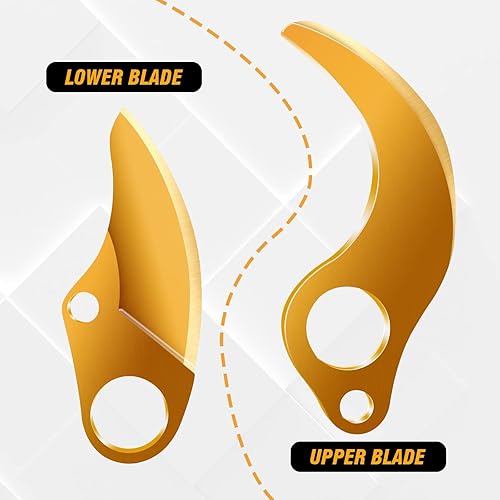 Miniatura 3 de Takuoo Cuchilla de repuesto para tijeras de podar eléctricas, titanio SK5 de 1.6 pulgadas de diámetro de corte, solo compatible con modelos de 1.6